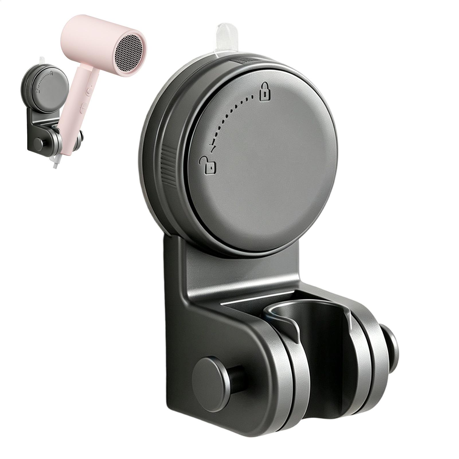 Home Bathroom Spa - ที่ยึดหัวฝักบัวแบบดูดติดผนัง ปรับหมุนได้ ที่วางหัวฝักบัวแบบปรับได้ สำหรับห้องน้ำ โรงแรม สปา