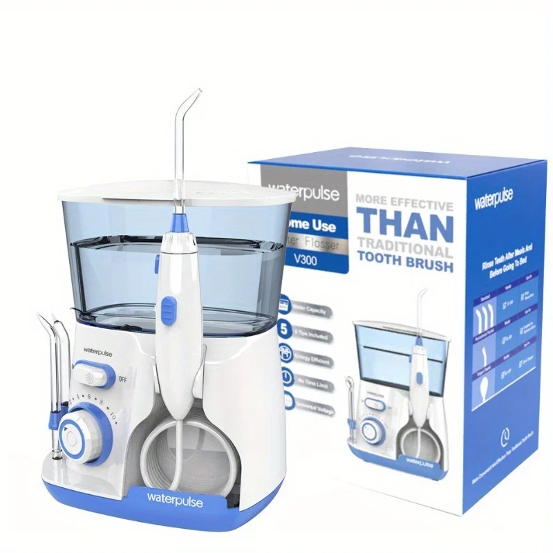 Home Bathroom Cleaning Machine - เครื่องฉีดน้ำทำความสะอาดช่องปาก Waterpulse V300 แรงดันสูง สำหรับทำความสะอาดฟัน รีดฟัน