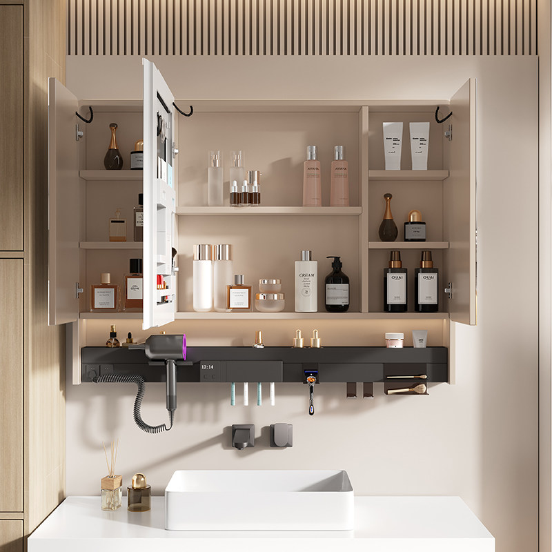 Home Bathroom Mirror - ตู้ห้องน้ำสไตล์โมเดิร์นสวยงาม กระจกใส ไม้ดีไซน์โดดเด่น ขนาดใหญ่ ตู้เก็บของแบบมืออาชีพ เฟอร์นิเจอร์วินเทจสำหรับห้องนั่งเล่น