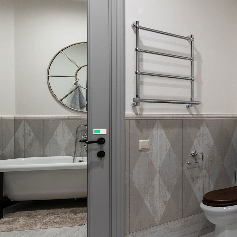 Home Bathroom Occupied Sign - ป้ายแสดงสถานะว่าง/ไม่ว่างแบบเลื่อนสำหรับประตูห้องน้ำ ห้องสุขา สำนักงาน บ้าน ที่สาธารณะ กลางแจ้ง