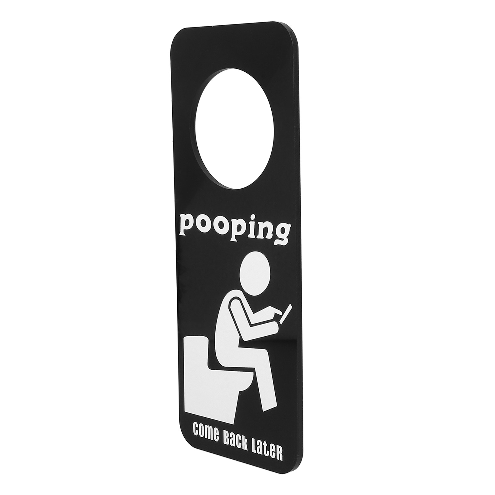 Home Bathroom Occupied Sign - ป้ายแขวนประตูห้องน้ำแบบตลก ป้ายแสดงสถานะ 