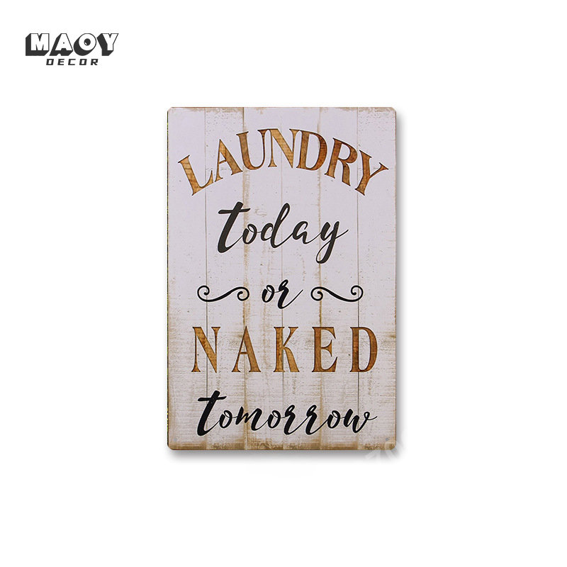 ป้ายโลหะติดผนังตกแต่งห้องซักรี - Home Bathroom Wall Art บทวิจารณ์และราคา