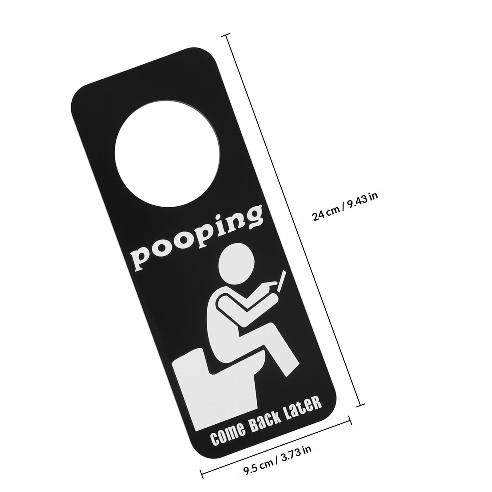 ป้ายแขวนประตูห้องน้ำแบบตลก ป้า - Home Bathroom Occupied Sign บทวิจารณ์และราคา