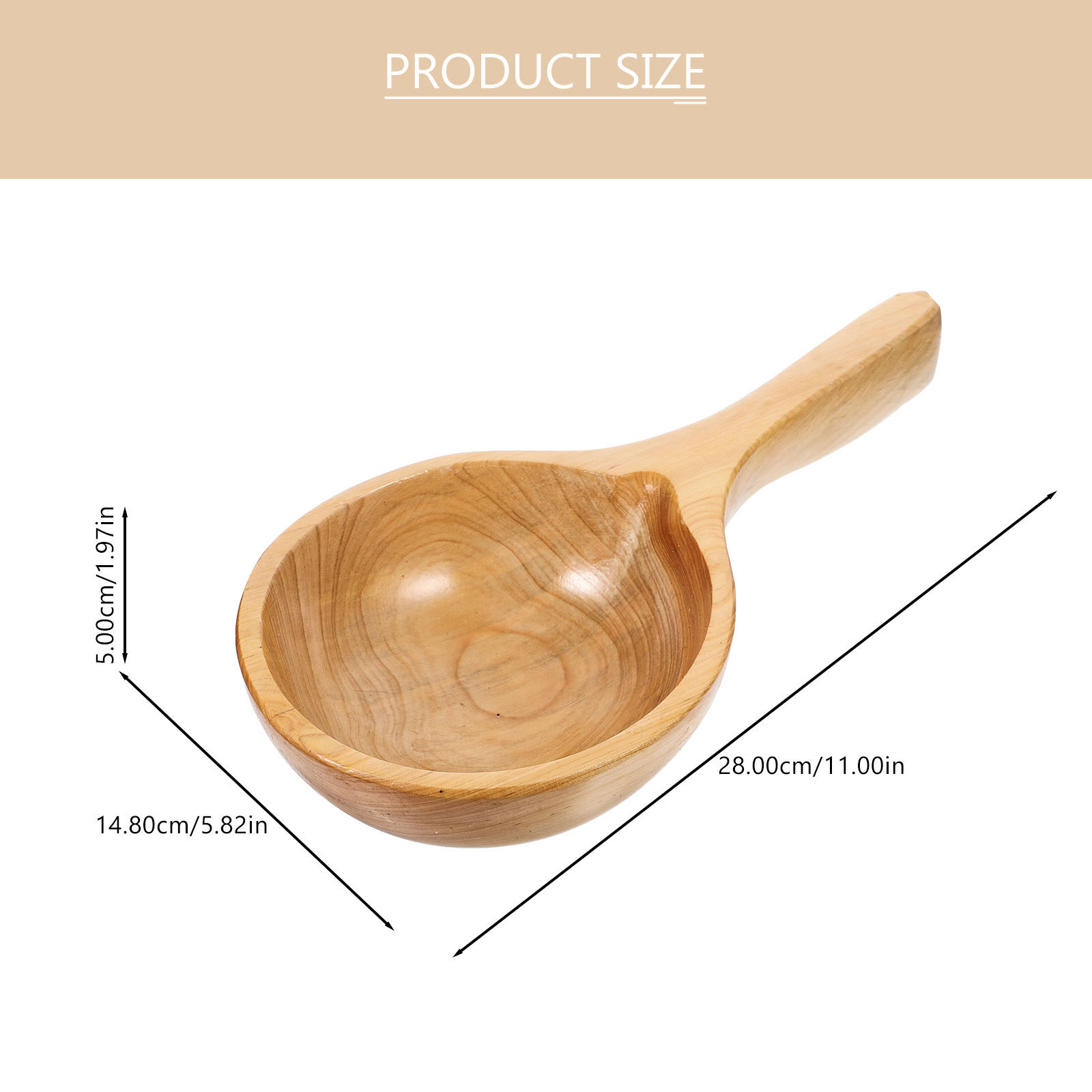 ทัพพีตักน้ำไม้ ด้ามจับออกแบบตา - Home Bathroom Sauna บทวิจารณ์และราคา