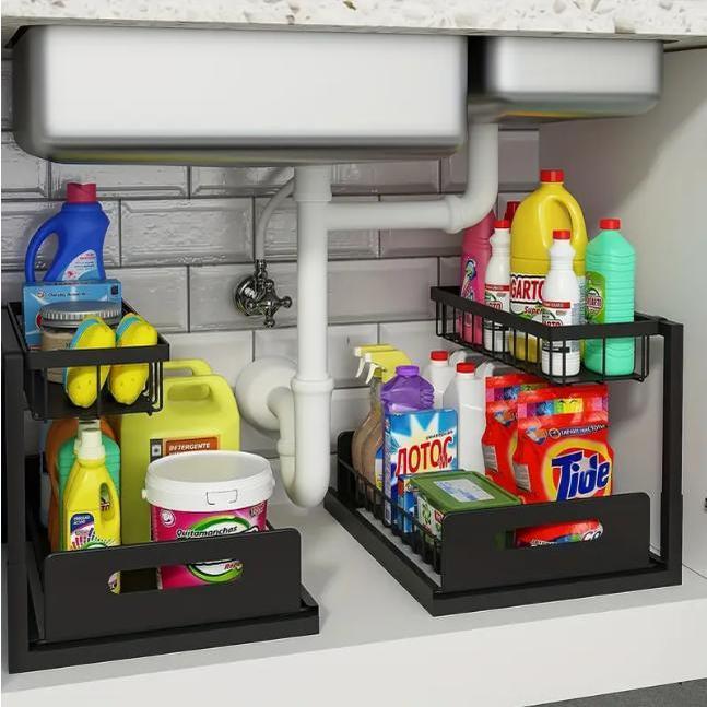 ชั้นวางของใต้ซิงค์แบบดึงออกได้ - Home Bathroom Cabinets บทวิจารณ์และราคา