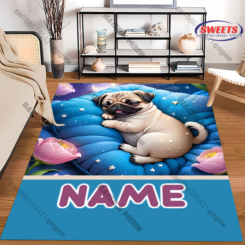 พรมปูพื้นลายสุนัขพันธุ์ปั๊กแบบ - Home Bathroom Name บทวิจารณ์และราคา
