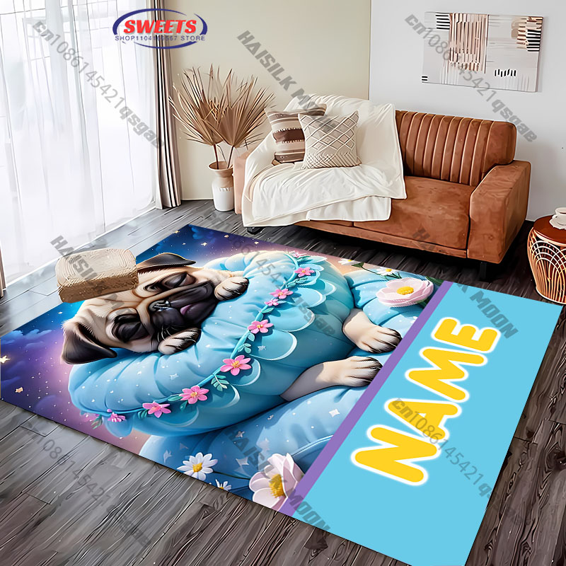 พรมปูพื้นลายสุนัขพันธุ์ปั๊กแบบ - Home Bathroom Name บทวิจารณ์และราคา