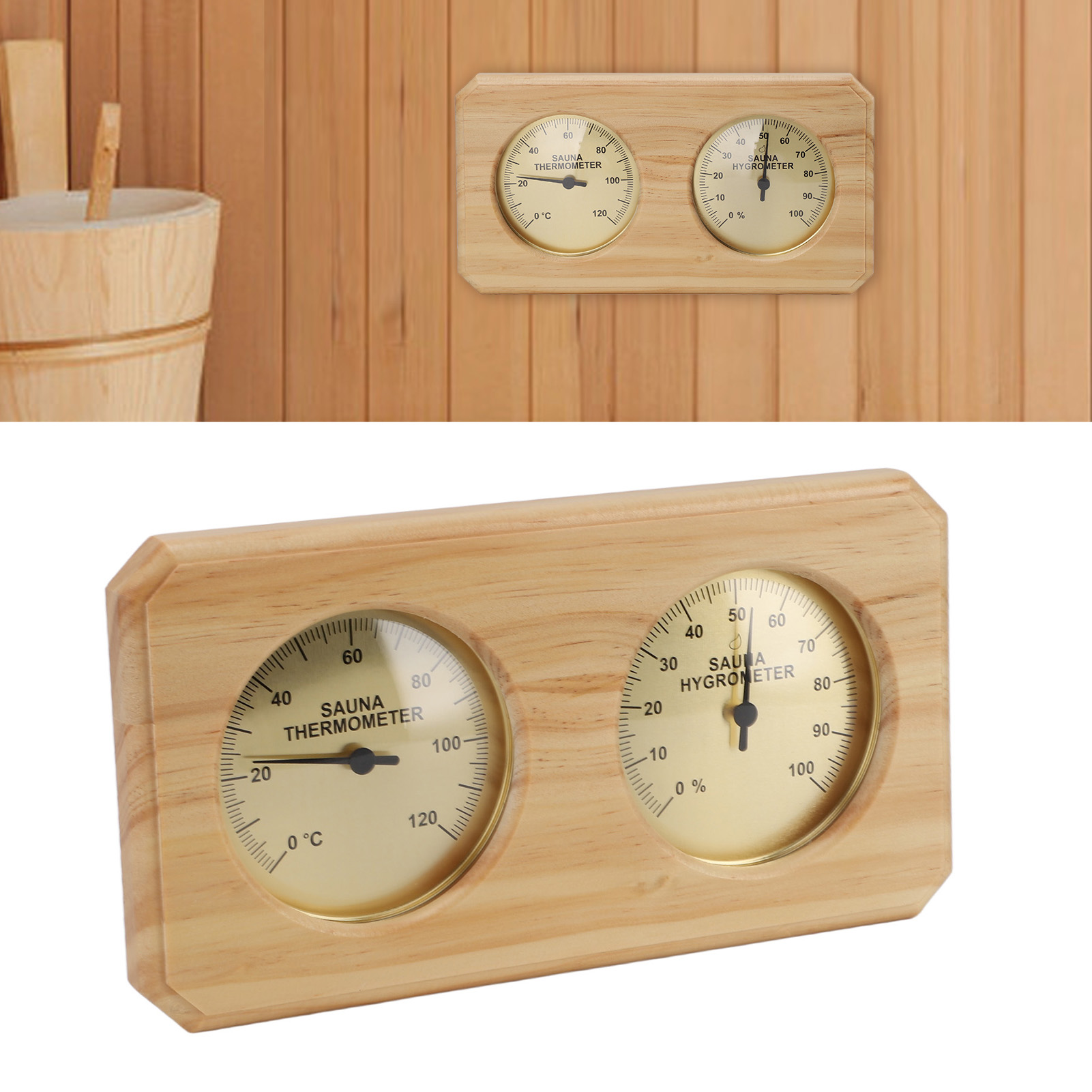 เครื่องวัดอุณหภูมิและความชื้นแ - Home Bathroom Sauna บทวิจารณ์และราคา