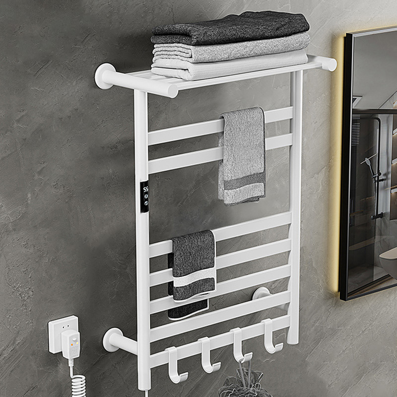 สีดํา/สีขาว/สีเทาผ้าเช็ดตัวเคร - Towel Warmer Electric บทวิจารณ์และราคา