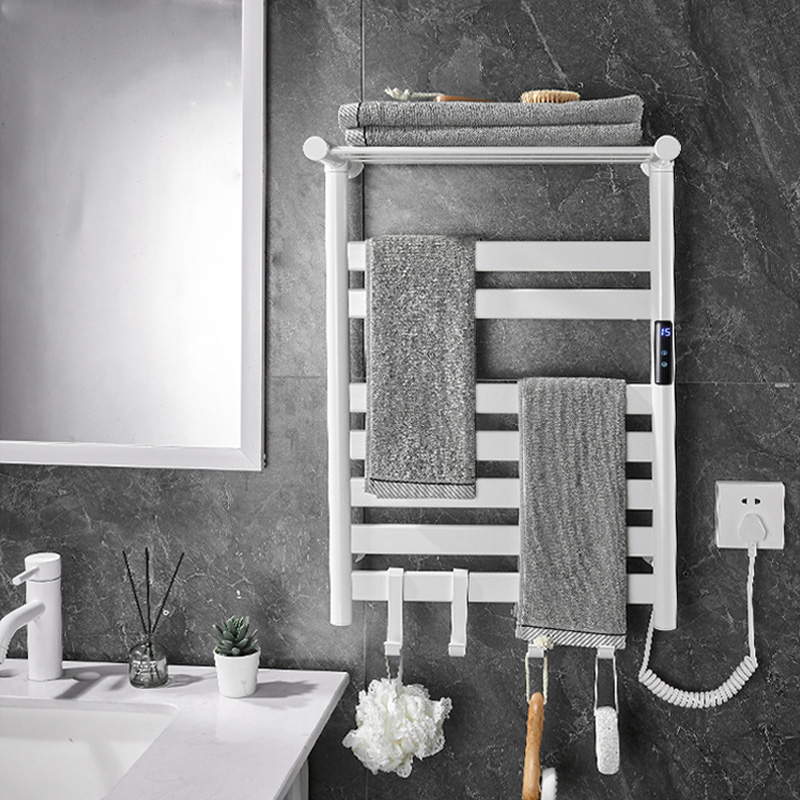 สีดํา/สีขาว/สีเทาผ้าเช็ดตัวเคร - Towel Warmer Electric บทวิจารณ์และราคา