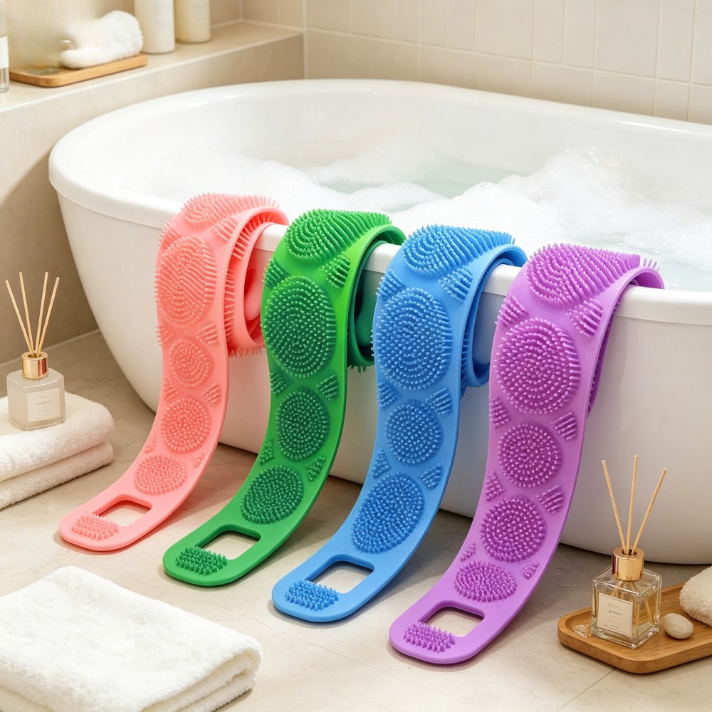สายรัดขัดหลังซิลิโคนสำหรับอาบน - Home Bathroom Cleaning Machine บทวิจารณ์และราคา