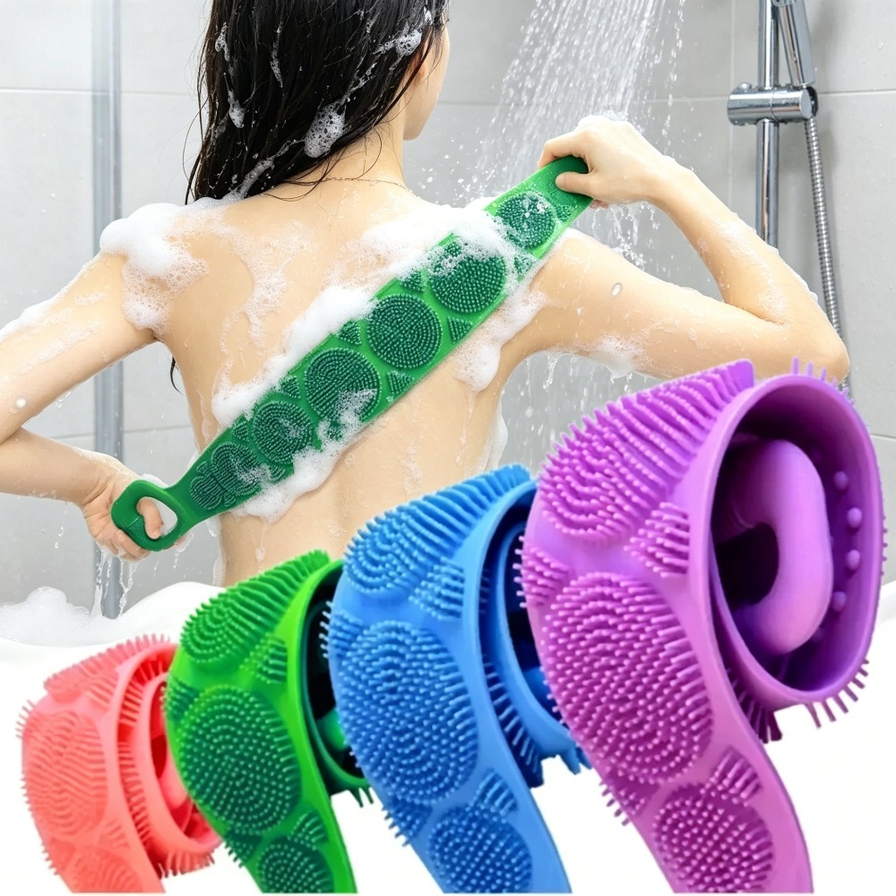 สายรัดขัดหลังซิลิโคนสำหรับอาบน - Home Bathroom Cleaning Machine บทวิจารณ์และราคา