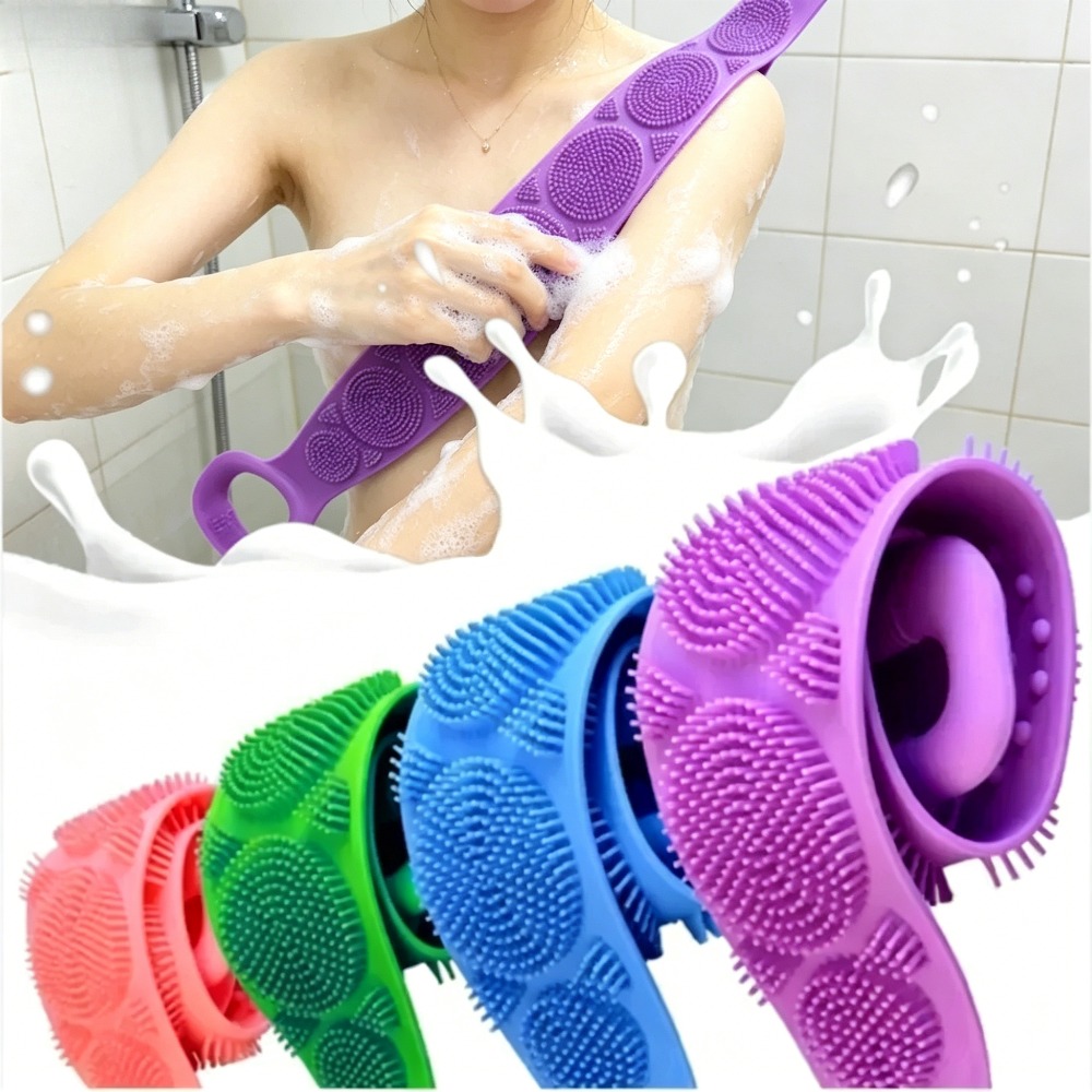 สายรัดขัดหลังซิลิโคนสำหรับอาบน - Home Bathroom Cleaning Machine บทวิจารณ์และราคา