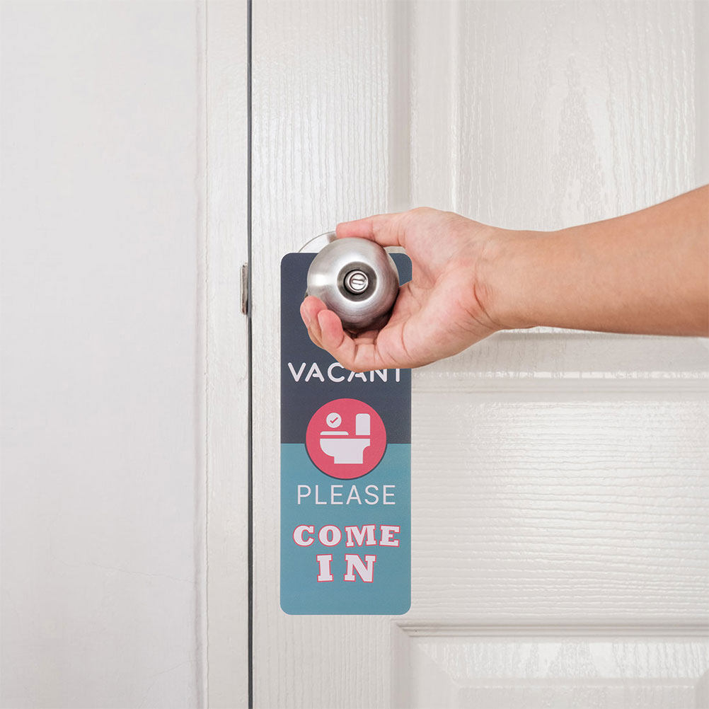 ป้ายแขวนประตูห้องน้ำ 2 ชิ้น แบ - Home Bathroom Occupied Sign บทวิจารณ์และราคา