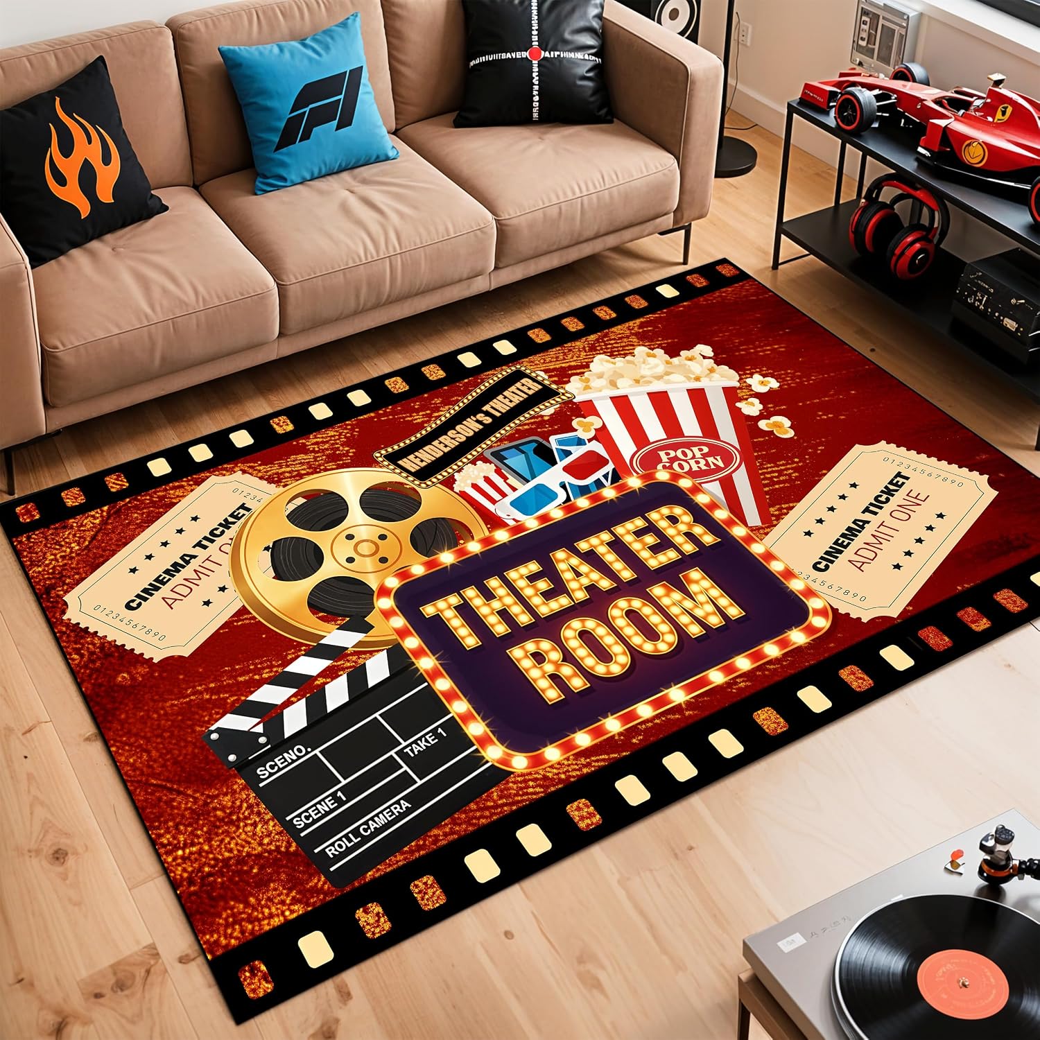 พรมปูพื้นโรงภาพยนตร์สลักชื่อ   - Home Bathroom Name บทวิจารณ์และราคา