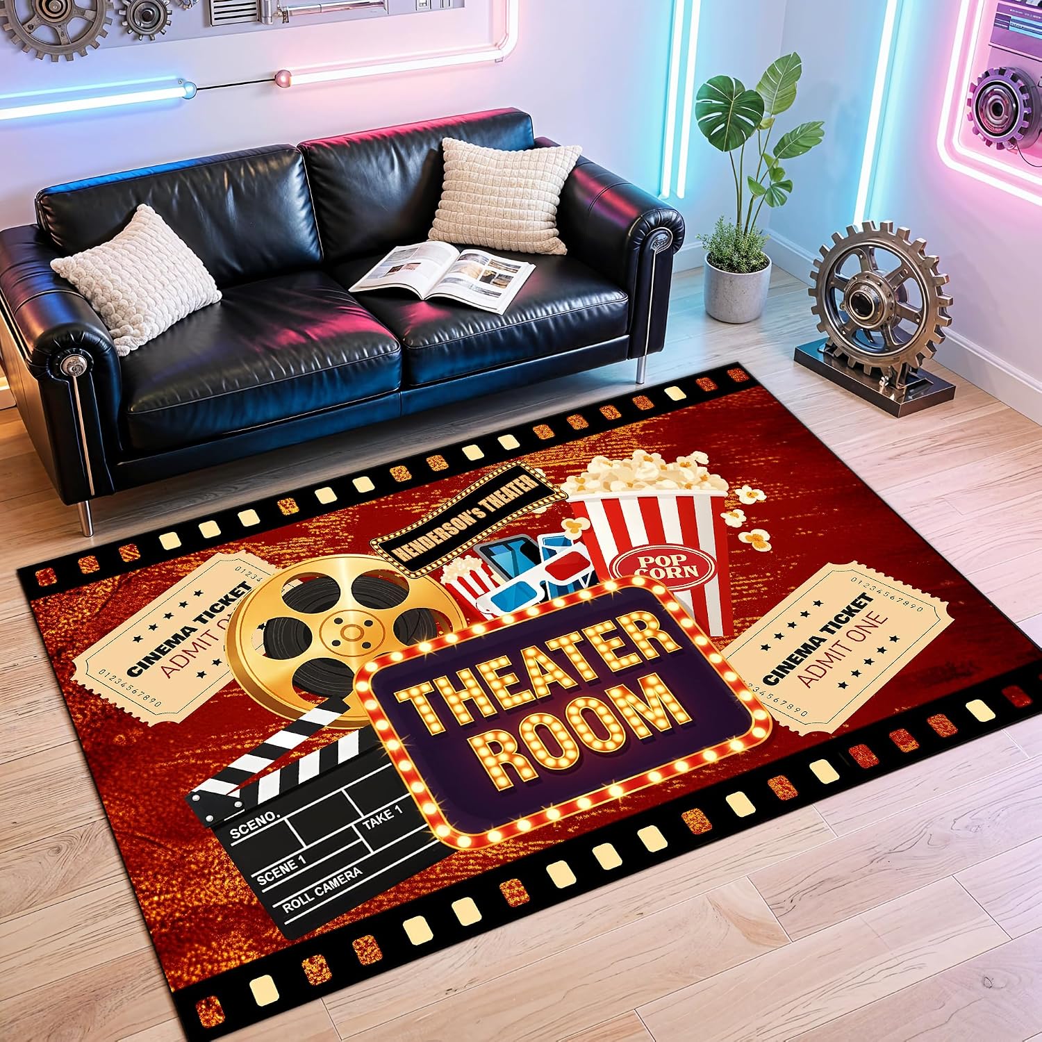 พรมปูพื้นโรงภาพยนตร์สลักชื่อ   - Home Bathroom Name บทวิจารณ์และราคา