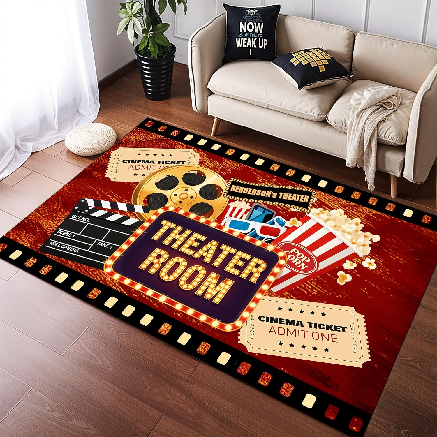 พรมปูพื้นโรงภาพยนตร์สลักชื่อ   - Home Bathroom Name บทวิจารณ์และราคา