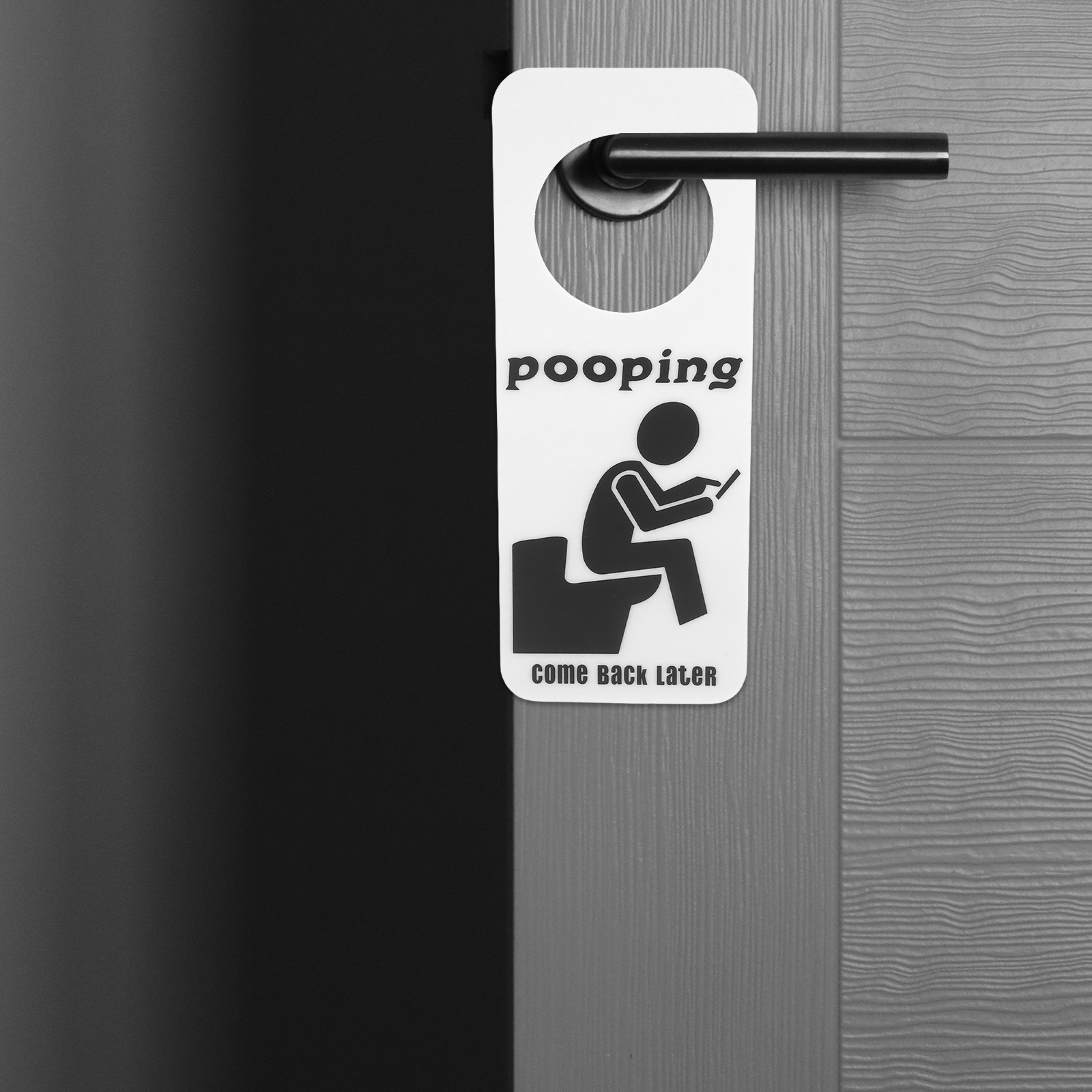 ป้ายห้องน้ำแบบตลก ป้ายแขวนประต - Home Bathroom Occupied Sign บทวิจารณ์และราคา