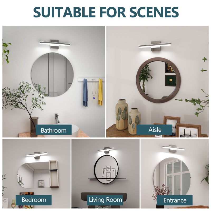ไฟ LED โมเดิร์นสำหรับกระจกห้อง - Home Bathroom Mirror บทวิจารณ์และราคา