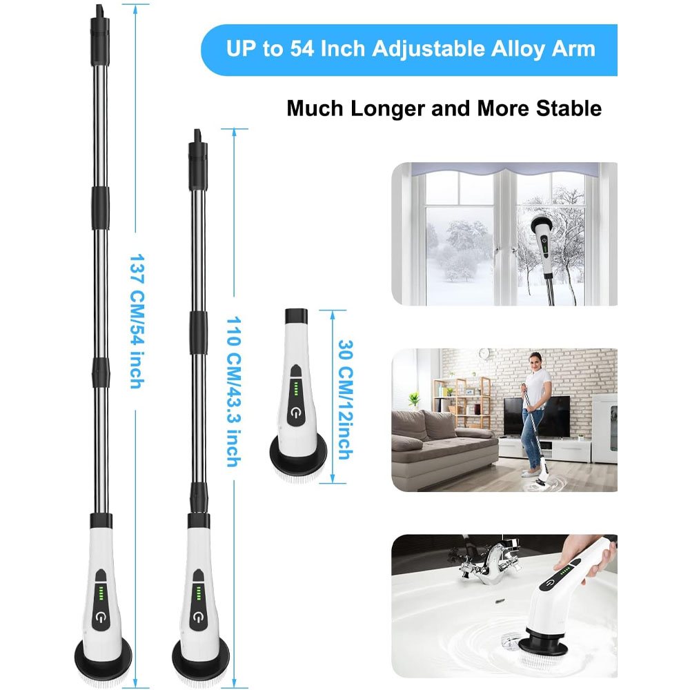 แปรงทำความสะอาดอเนกประสงค์ไร้ส - Home Bathroom Cleaning Machine บทวิจารณ์และราคา