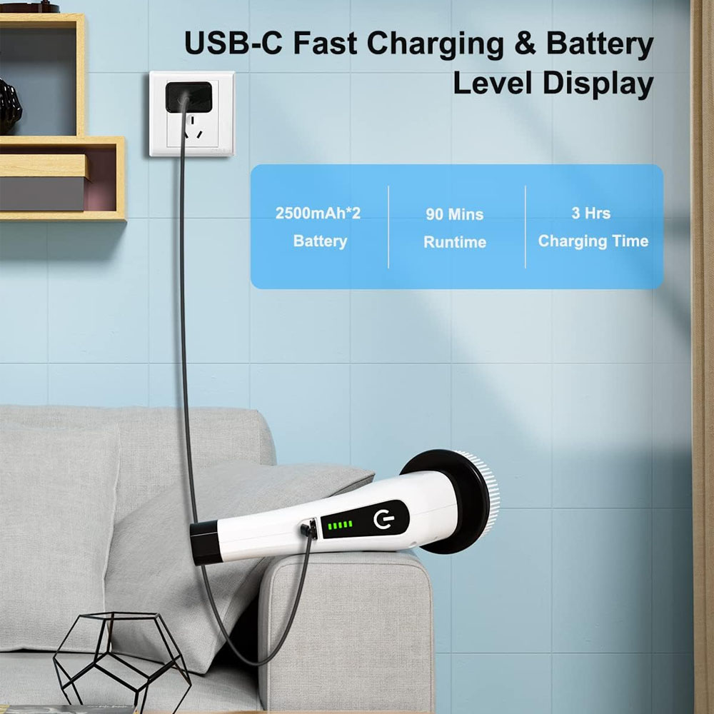 แปรงทำความสะอาดอเนกประสงค์ไร้ส - Home Bathroom Cleaning Machine บทวิจารณ์และราคา