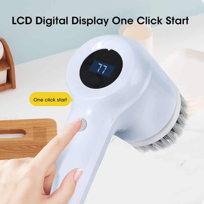 เครื่องขัดพื้นแบบหมุนไฟฟ้าไร้ส - Home Bathroom Cleaning Machine บทวิจารณ์และราคา