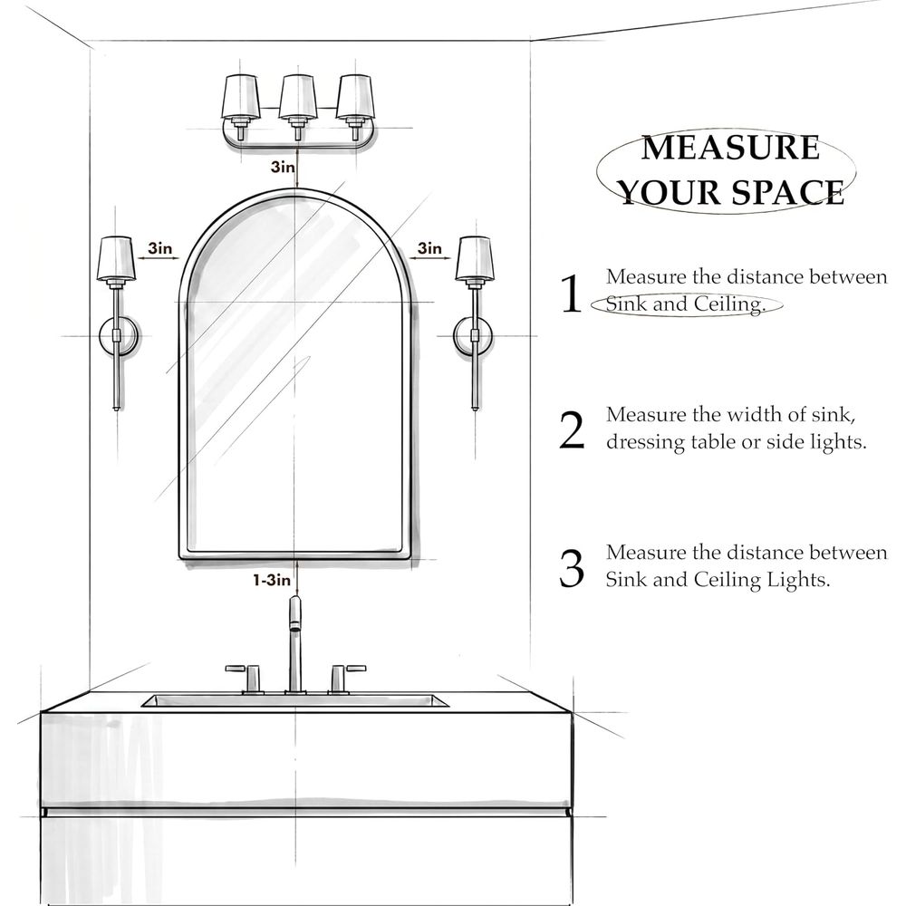 ตู้ยาในห้องน้ำทรงโค้งสีทองสุดห - Home Bathroom Mirror บทวิจารณ์และราคา