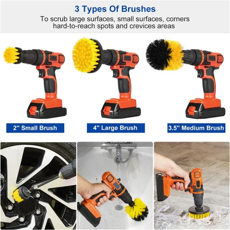 ชุดแปรงขัดทำความสะอาด 3 ชิ้น/ช - Home Bathroom Cleaning Machine บทวิจารณ์และราคา