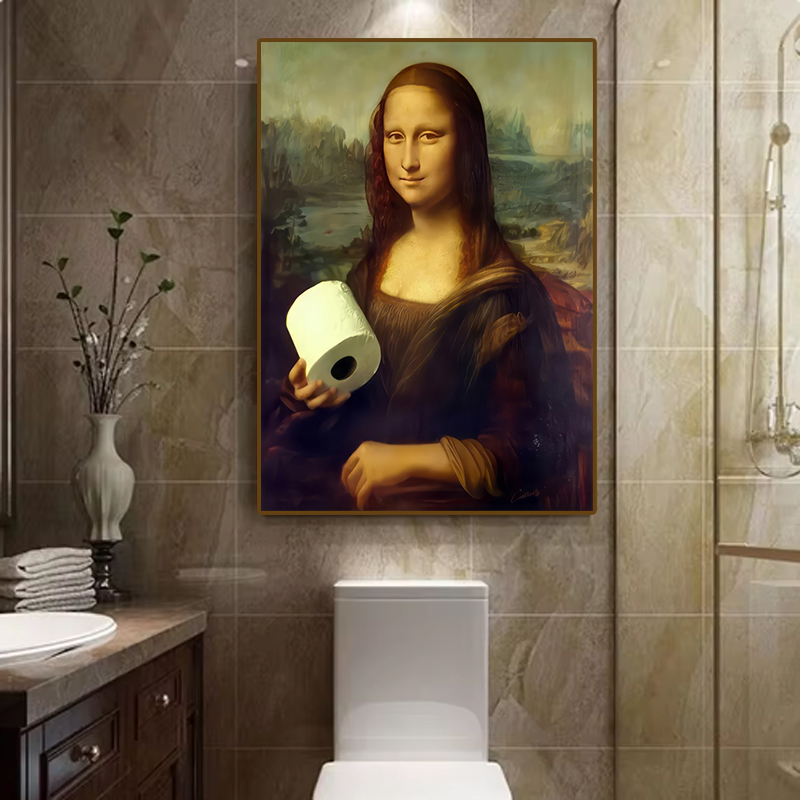 ภาพตกแต่งห้องน้ำลายกราฟิกแนวตล - Home Bathroom Wall Art บทวิจารณ์และราคา