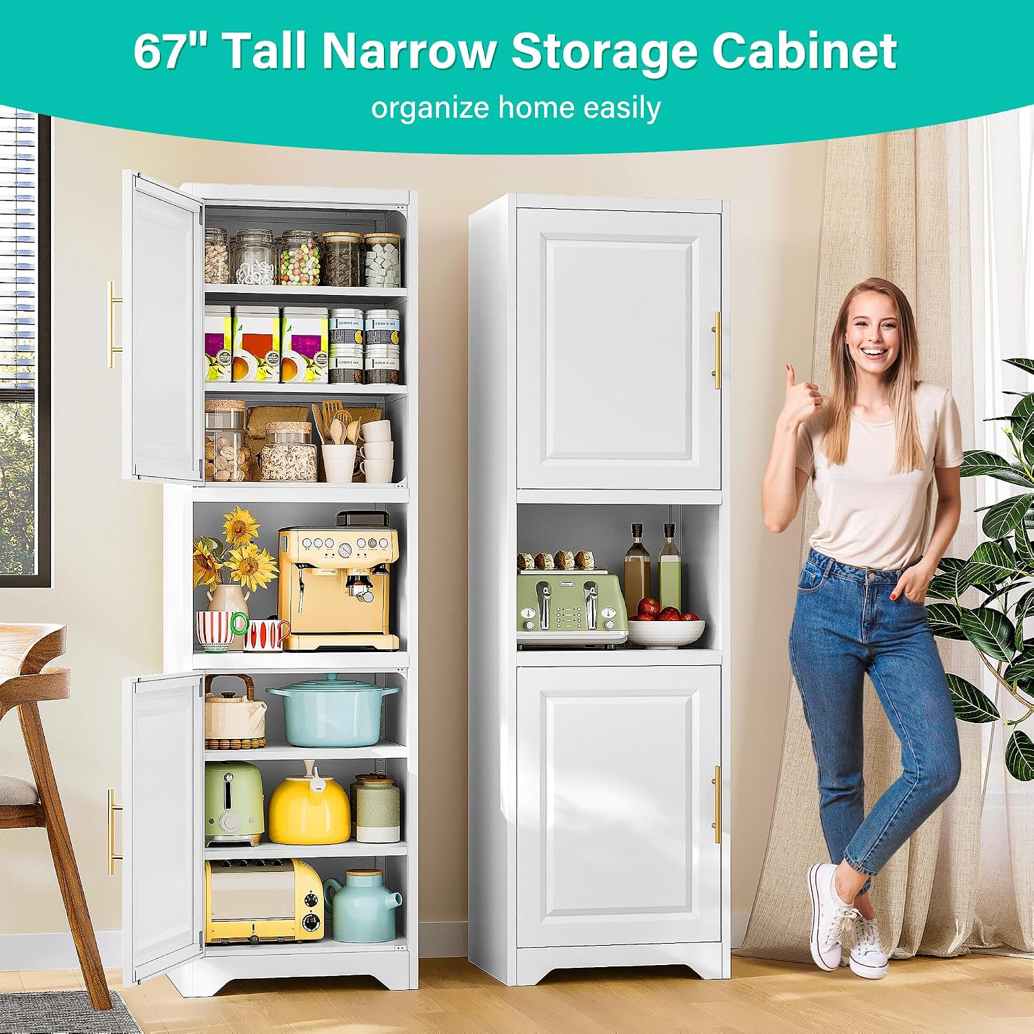 ตู้เก็บของทรงสูง 67 นิ้ว แบบแค - Home Bathroom Cabinets บทวิจารณ์และราคา