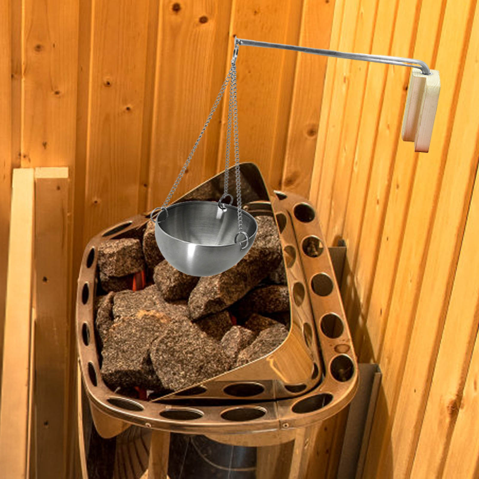 สแตนเลสซาวน่าชาม Aroma ชามถ้วย - Home Bathroom Sauna บทวิจารณ์และราคา