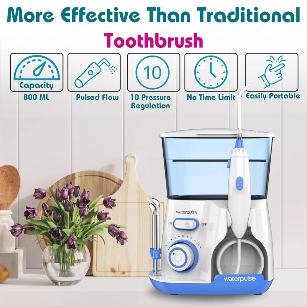 Waterpulse V300 800ml Flosser  - Home Bathroom Cleaning Machine บทวิจารณ์และราคา