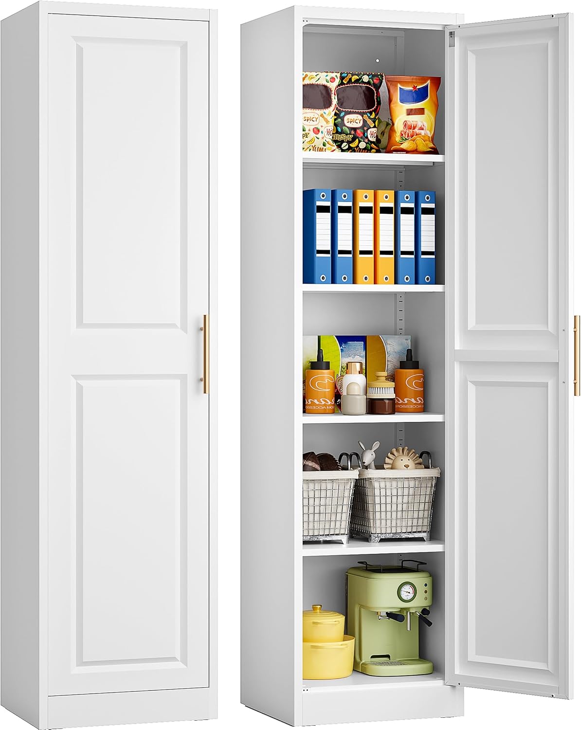 ตู้เก็บของทรงสูงแคบ ประตูเดียว - Home Bathroom Cabinets บทวิจารณ์และราคา