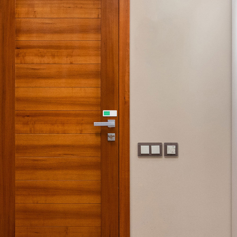 ป้ายประตูห้องน้ำ 2 ชิ้น แบบเลื - Home Bathroom Occupied Sign บทวิจารณ์และราคา