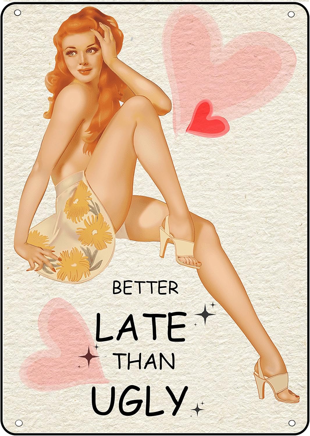 ป้ายโลหะตกแต่งผนังลายสาวสวยสไต - Home Bathroom Wall Art บทวิจารณ์และราคา