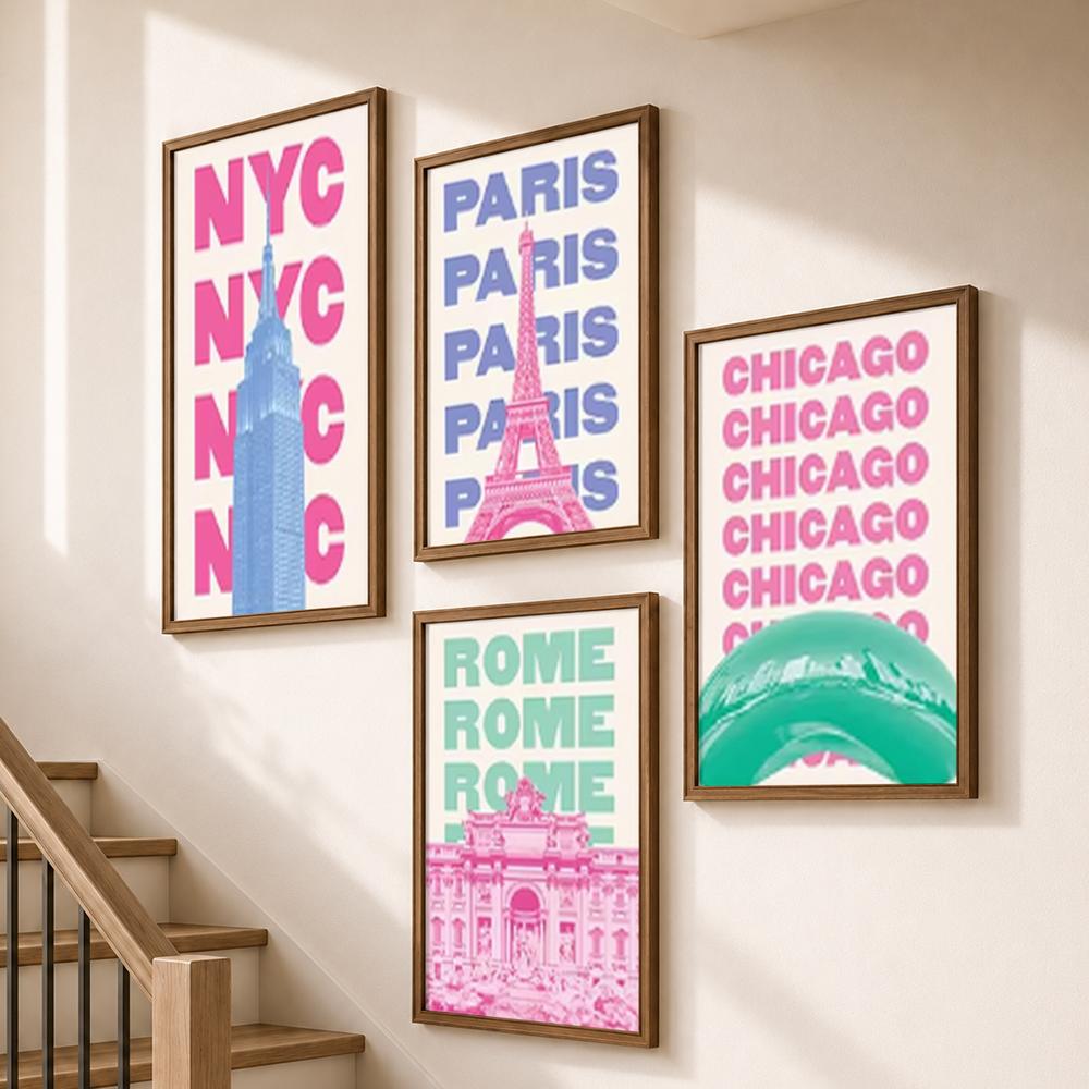 โปสเตอร์ตัวอักษรท่องเที่ยวสไตล - Home Bathroom Name บทวิจารณ์และราคา