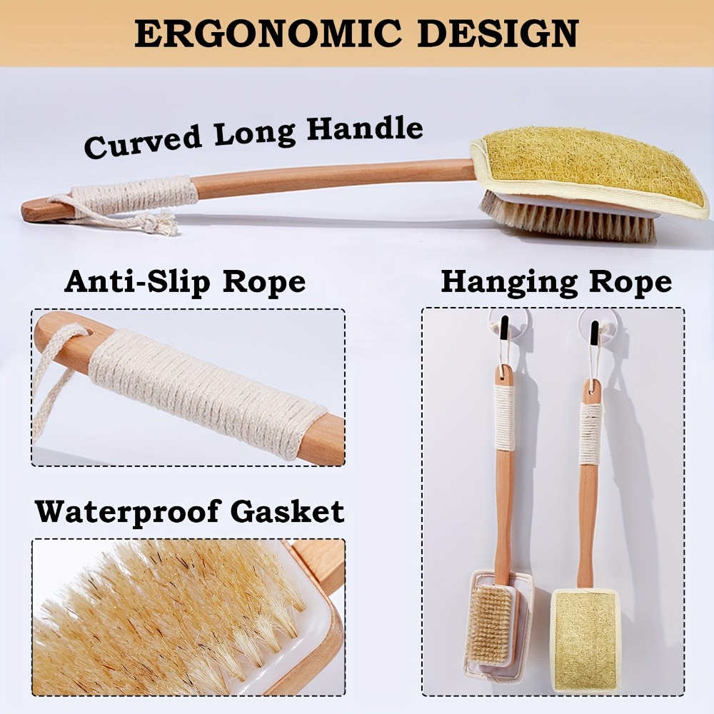 แปรงอาบน้ำด้ามยาวไม้ ขนแปรงธรร - Home Bathroom Cleaning Machine บทวิจารณ์และราคา