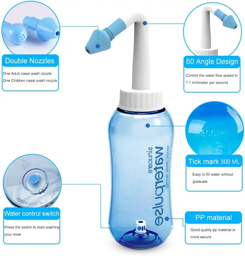 ขวดล้างจมูกขนาด 300 มล. 500 มล - Home Bathroom Cleaning Machine บทวิจารณ์และราคา