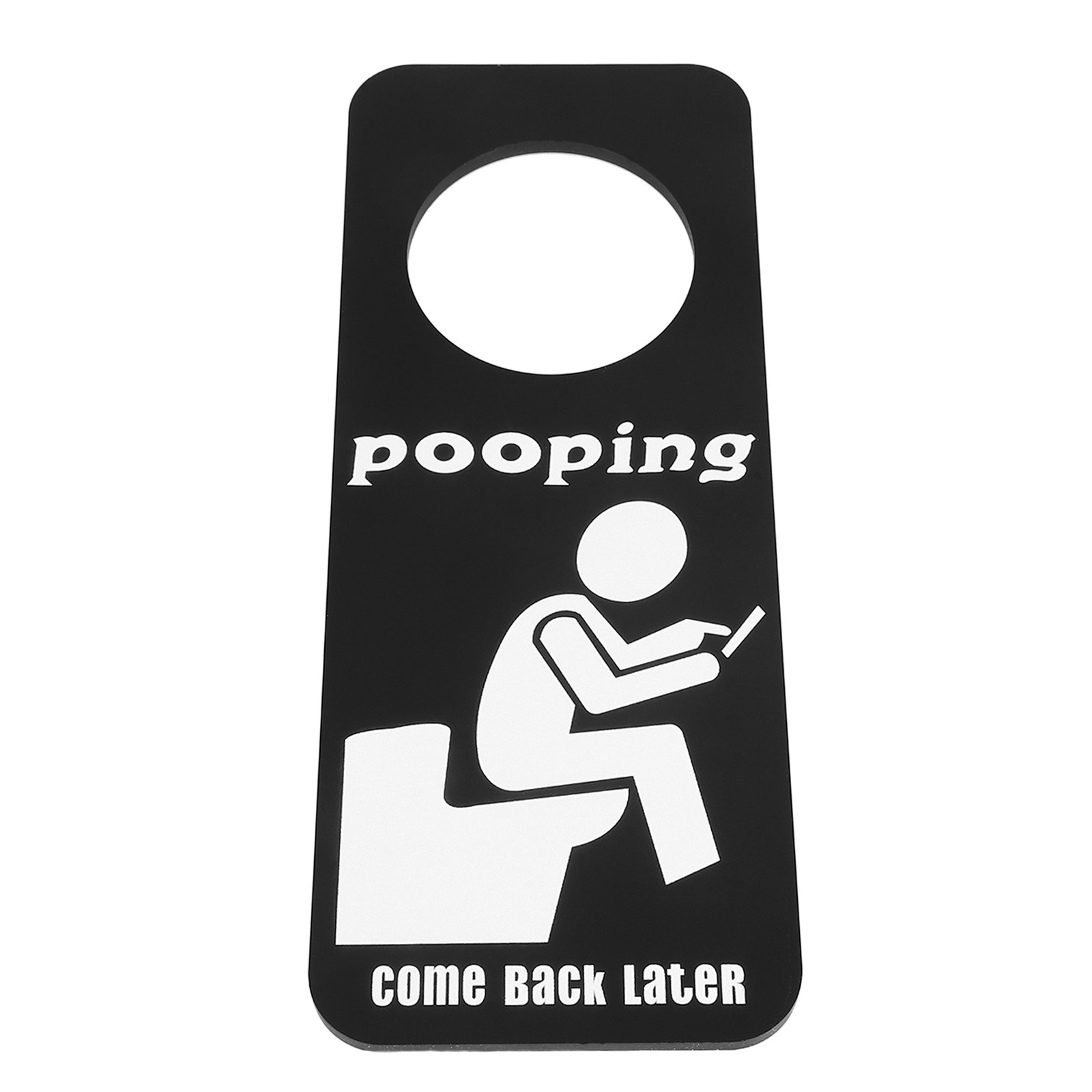 ป้ายแขวนประตูห้องน้ำแบบตลก ป้า - Home Bathroom Occupied Sign บทวิจารณ์และราคา