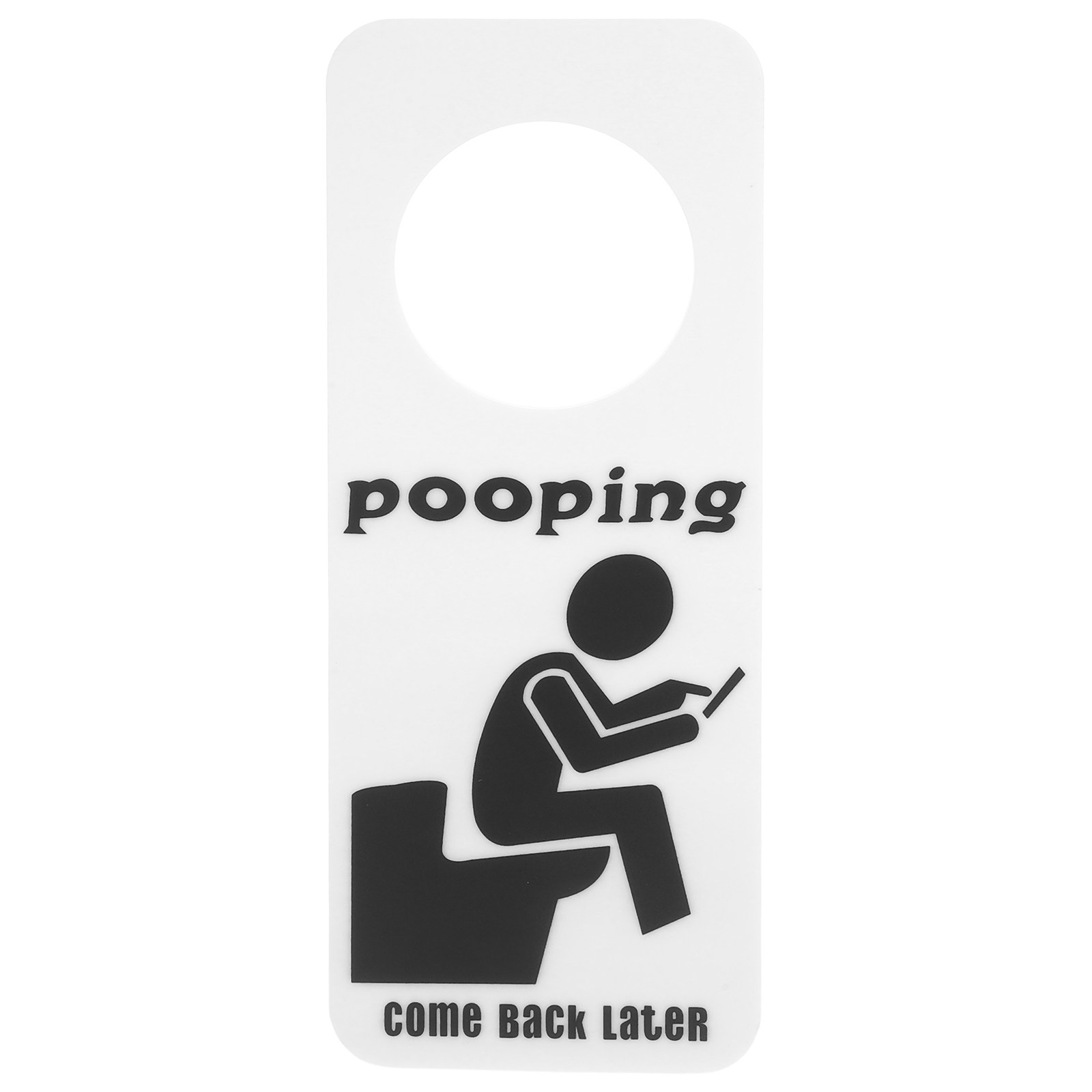 ป้ายประตูห้องน้ำแบบตลก ป้ายแสด - Home Bathroom Occupied Sign บทวิจารณ์และราคา