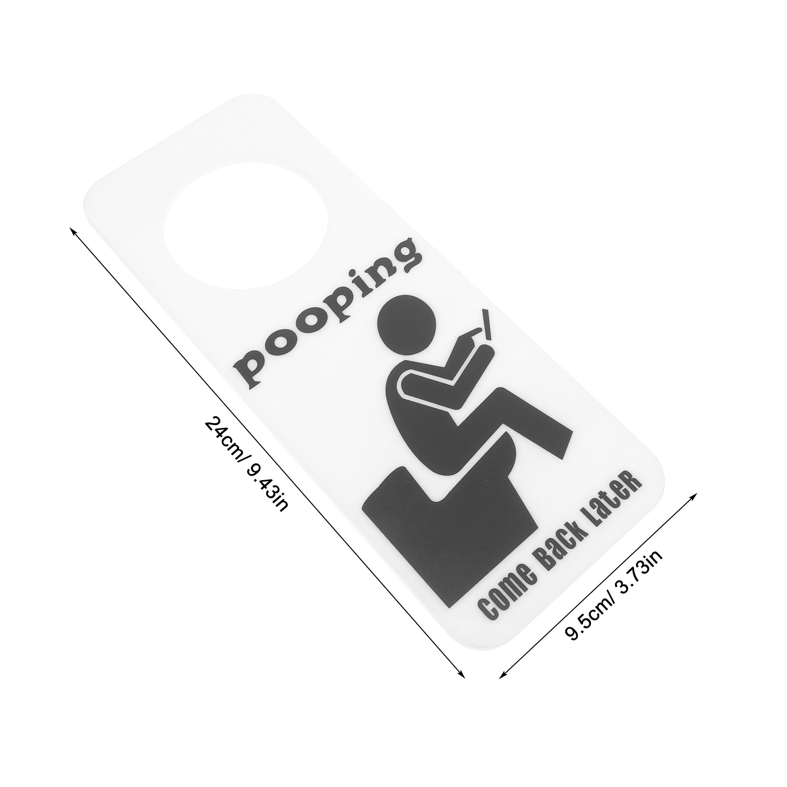 ป้ายประตูห้องน้ำแบบตลก ป้ายแสด - Home Bathroom Occupied Sign บทวิจารณ์และราคา